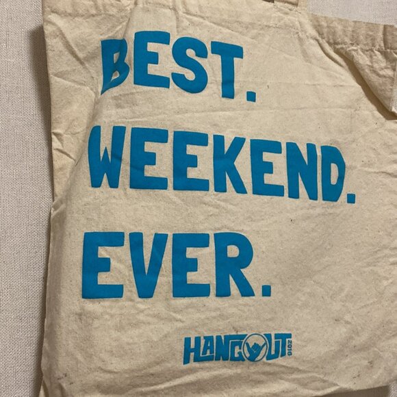 2016 Hangout Festival Reusable Canvas Shopper Tote Bag - Picture 2 of 4